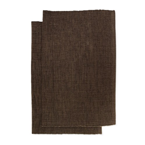 Materiałowe podkładki na stół Bistro Chocolate, 2-pak - Himla