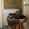 Ręczniki 50x70, len i bawełna OEKO-TEX, Lina Chocolate, 2-pak - Himla