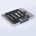 Rozsuwany organizer na sztućce, szary - 5five