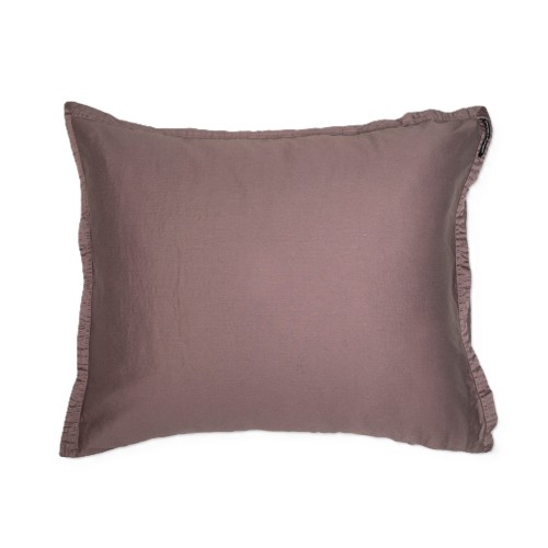 Poszewki na poduszki 50x60 pościel satynowa bawełniana Soul Maroon, 2 szt - Himla