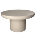 Stolik kawowy na jednej nodze Piastro Ø60, greige - Pomax
