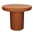 Stolik kawowy na jednej nodze Piastro Ø50, terracotta - Pomax