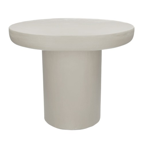 Stolik kawowy na jednej nodze Piastro Ø50, biały off-white - Pomax