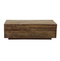 Stolik kawowy prostokątny drewniany Temba 110x35 - Pomax