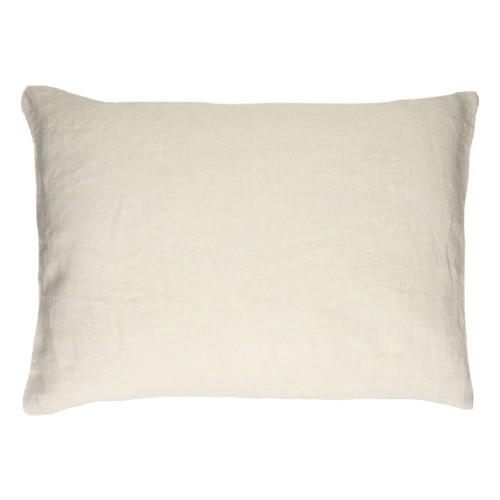 Poduszka dekoracyjna lniana Alpha Basics 70x50, ivory - Pomax