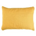 Poduszka dekoracyjna lniana Alpha Basics 70x50, żółta - Pomax