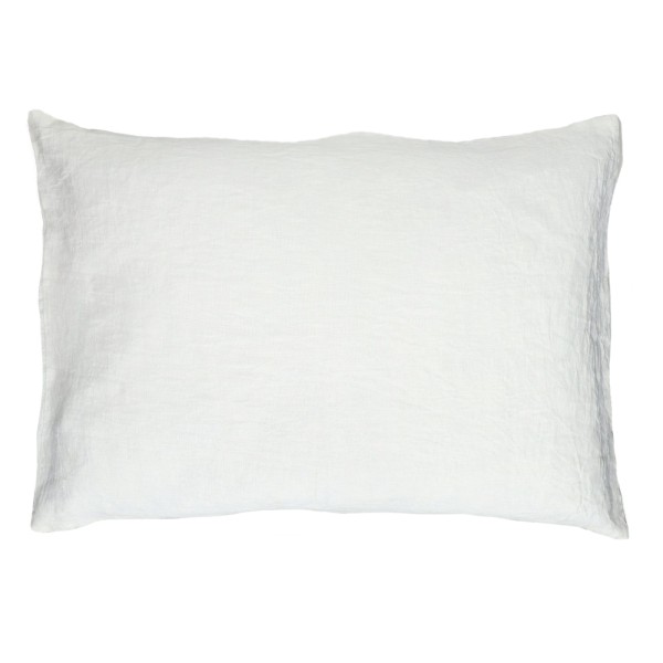 Poduszka dekoracyjna lniana Alpha Basics 70x50, biała - Pomax