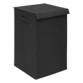 Składany kosz na pranie dwukomorowy Colorama, czarny - 5five