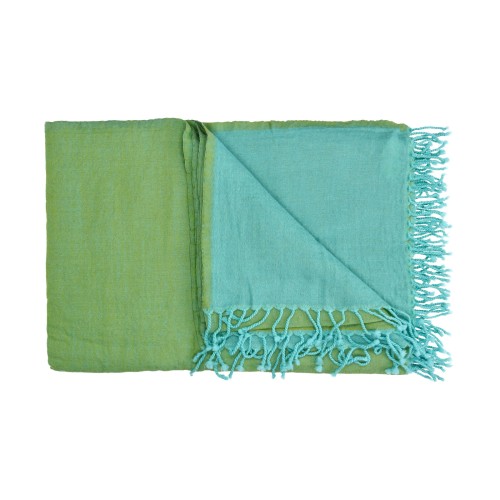 Koc z wełny merino 220x150, aqua - Pomax