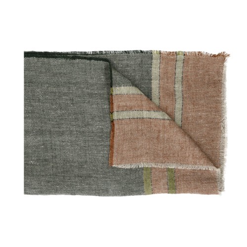 Pled z lnu tkanego ręcznie Brunello 170x130 - Pomax