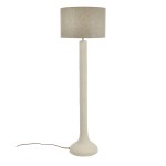 Lampa podłogowa Eivissa z papier-mâché i lnu - Pomax