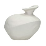 Wazon dekoracyjny z nierówną teksturą Trulli 14, złamana biel - Pomax