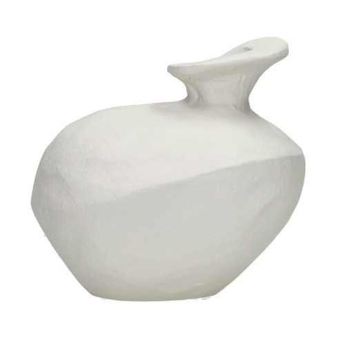 Wazon dekoracyjny z nierówną teksturą Trulli 14, złamana biel - Pomax