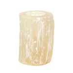 Świecznik na podgrzewacze z kamienia selenit Selena Ø8 różowy - Pomax