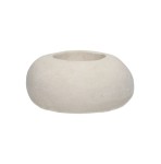 Świecznik na podgrzewacze z papier-maché Apilar, złamana biel - Pomax