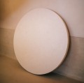 Płótno na ścianę relief w kole Salerno, złamana biel - Pomax