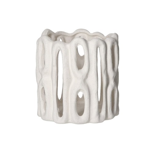 Biały lampion ceramiczny Cadiz 16 – Pomax