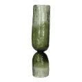 Wazon świecznik szklany Diabolo Green 45 - Pomax