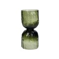 Wazon świecznik szklany Diabolo Green 18 - Pomax