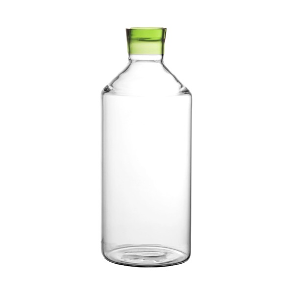 Karafka ze szkła borokrzemowego z paskiem Tarifa 1.4L, zielona - Pomax