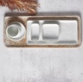 Talerzyki do przystawek porcelanowe Porcelino białe, 12 szt - Pomax