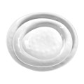 Talerze obiadowe owalne porcelanowe Porcelino białe, 4 szt - Pomax