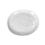 Talerze deserowe owalne porcelanowe Porcelino białe, 4 szt - Pomax