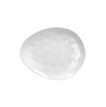 Talerzyki do ciasta owalne porcelanowe Porcelino białe, 6 szt - Pomax