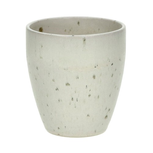 Kubki kamionkowe bez ucha Bosque białe, 6 szt - Pomax