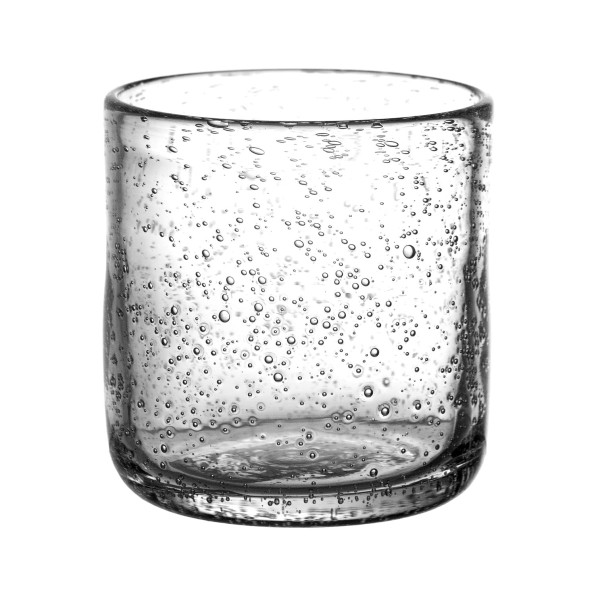 Niskie szklanki ze szkła bąbelkowego Vico, bezbarwne, 6 szt - Pomax