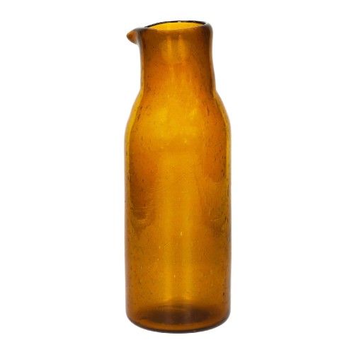 Karafka ze szkła bąbelkowego Vico, bursztyn - Pomax