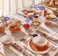 Talerze obiadowe porcelanowe Mariage terracotta, 4 szt - Pomax