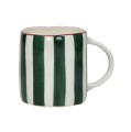 Kubki porcelanowe z uchem Mykonos 375ml zielone, 6 szt - Pomax