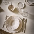 Talerze obiadowe z rantem porcelanowe Leggero białe, 4 szt - Pomax