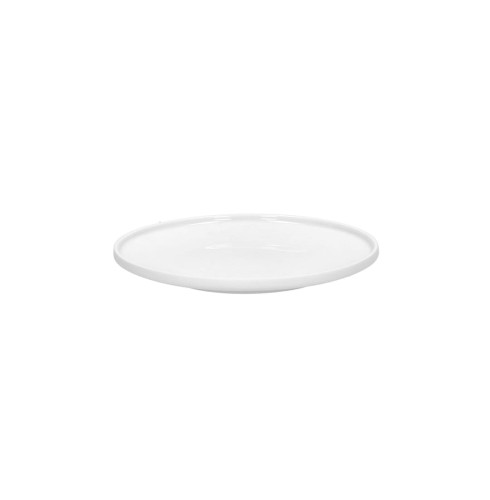 Talerze na przekąski z rantem porcelanowe Leggero białe, 4 szt - Pomax