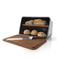 Czarny chlebak z półką i deską Nordic Kitchen - Eva Solo