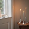 Świecznik na świecę stołową Mellow 8 cm, srebrny - Eva Solo