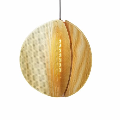 Lampa designerska wisząca Proxima, mosiądz - PLEASE WAIT to be SEATED