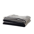 Ręcznik kąpielowy frotte w paski Bonnie Black 70x140 cm - Tell Me More