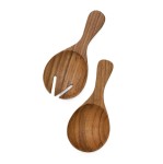 Łyżki do sałaty drewniane krótkie, 2 elementy - Tell Me More