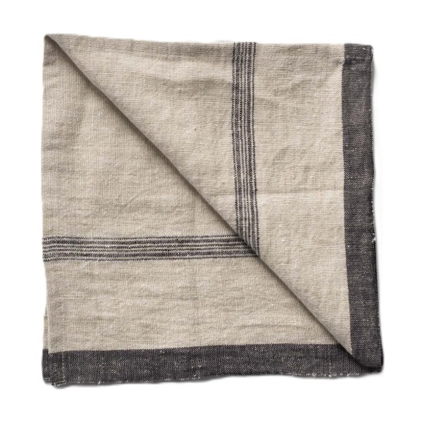 Lniane serwetki w linie Thea 50x50, 4 szt - Tell Me More