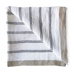 Serwetki materiałowe w paski Maya Navy stripe, 4 szt - Tell Me More