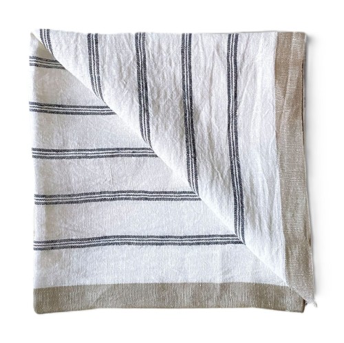 Serwetki materiałowe w paski Maya Navy stripe, 4 szt - Tell Me More