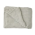 Lniany obrus w paski Leon 145x330, Seagrass - Tell Me More
