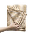 Lniany obrus w paski Leon 145x145, Spice - Tell Me More