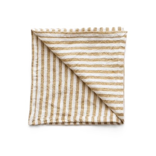 Lniane serwetki w paski Leon Spice, 4 szt - Tell Me More