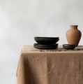 Obrus z miękkiego lnu stone washed 145x330, Hazelnut - Tell Me More