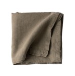 Obrus z miękkiego lnu stone washed 145x330, Olive - Tell Me More