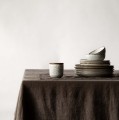 Obrus z miękkiego lnu stone washed 145x330, Taupe - Tell Me More