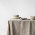 Obrus z miękkiego lnu stone washed 145x330, ciepły szary - Tell Me More